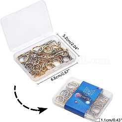 304ステンレススチールトグル留め具  ゴールデン·ステンレス鋼色  6.8x5.2x1.1cm  24セット /箱&nbsp;STAS-UN0004-08