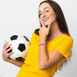 24шт 4-цветные регулируемые браслеты из вощеной нейлоновой нити с плетеными бусинами&nbsp;BJEW-GF0001-33