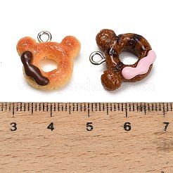 Anhänger in Donut-Optik aus undurchsichtigem Kunstharz&nbsp;RE-CBAF169-06B