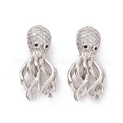 Экологически чистые латунные бусины из циркония с микропаве KK-F843-31P