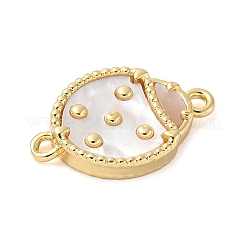 Подвески-соединители из натуральной белой латуни&nbsp;KK-S522-03D-G