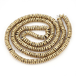 Гальванизировать немагнитных синтетический гематит бисер пряди G-T061-179J