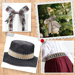 2 рулон 2-х цветной искусственной мешковины DIY-CY0001-75