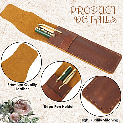 Кожаные сумки для ручек AJEW-WH20020-332C