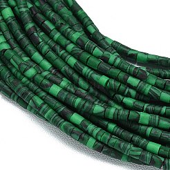 Окрашенные синтетические бирюзовые бусы нити&nbsp;G-D356-B02