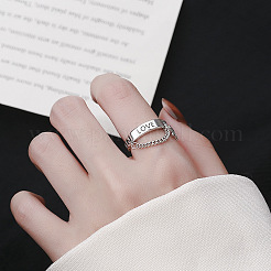 Кольца с буквой b и словом love 925 из стерлингового серебра&nbsp;FS-WG350DC-01