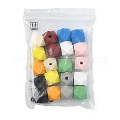 20pcs 10 Farben Holzperlen&nbsp;WOOD-FS0002-58