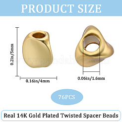 Матовые латунные бусины KK-CN0002-69