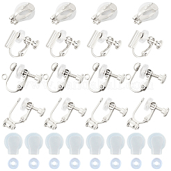 Латунные клипсы серьги выводы&nbsp;KK-BBC0021-50S