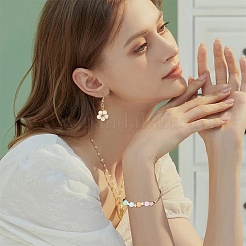 40 шт. 8-х цветные бусины из натурального селенита&nbsp;G-YW0002-24