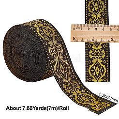 Репсовая лента из полиэстера и шелка в этническом стиле OCOR-GF0001-79B