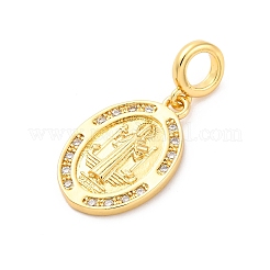 Латунные прозрачные кубические цирконии европейские подвески KK-D325-28G-10