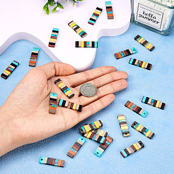 Полупрозрачные подвески из смолы и орехового дерева RESI-TAC0017-47-A04