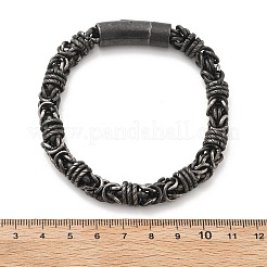 Браслеты из византийских цепей из нержавеющей стали 304 для женщин и мужчин BJEW-A031-04E-AS