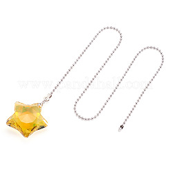 Ciondoli a forma di stella in vetro&nbsp;HJEW-TAC0162