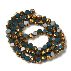 Chapelets de perles en verre électroplaqué&nbsp;EGLA-P061-01A-04