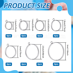 28 stücke 7 stile edelstahl anhänger&nbsp;STAS-GA0002-35