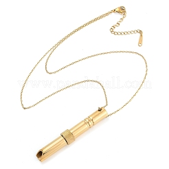 Дышащие ожерелья из нержавеющей стали 304 с цепочкой NJEW-M050-01G