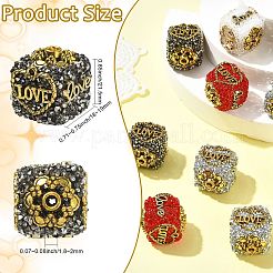 12 шт. 4-х цветные непрозрачные акриловые и литые бусины&nbsp;SACR-CJ0011-88