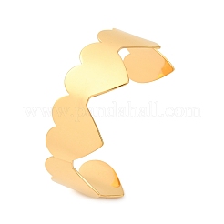 Романтические браслеты-манжеты из нержавеющей стали 304 для женщин&nbsp;BJEW-Q045-01G