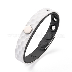 Плоские браслеты из силиконового шнура BJEW-F421-01K