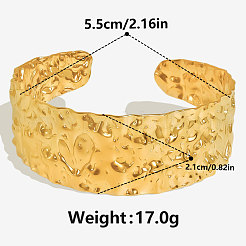 Женские текстурированные браслеты-манжеты из нержавеющей стали 304&nbsp;MV3709-2