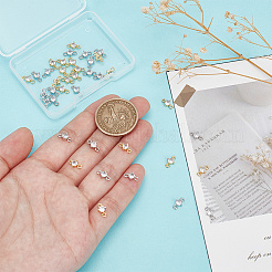 40 шт. 2-цветная стойка с покрытием из латуни FIND-HY0003-91