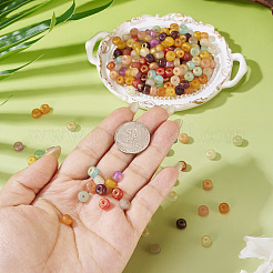 500 шт. окрашенные в духовой технике непрозрачные стеклянные бусины&nbsp;DGLA-TA0001-44