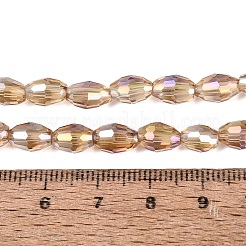 Chapelets de perles en verre transparent électrolytique&nbsp;GL-N002-01A-A08