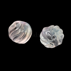 Perles de verre transparentes bicolores&nbsp;GLAA-H041-02H