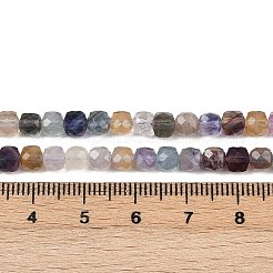 Природного флюорита бисер нитей G-RM2025-C42-C