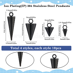40 шт. 4 стиля ионного покрытия (IP) 304 подвески из нержавеющей стали STAS-SC0008-75