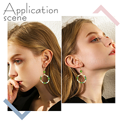 80 шт. фурнитура для сережек из нержавеющей стали 304&nbsp;STAS-BBC0004-09