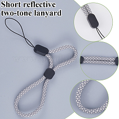 8 шт. 2-цветные полиэстеровые ремешки для мобильных телефонов AJEW-GF0009-47