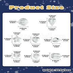 Прозрачные стеклянные бусины&nbsp;GLAA-CJ0002-58