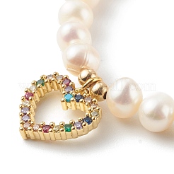 Bracelets à breloques extensibles en laiton micro pavé zircone cubique&nbsp;BJEW-JB06261-07