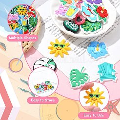 36 Stück PVC-Cabochons in 18 Stilen mit Strandmotiven&nbsp;FIND-CJ0011-23