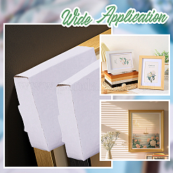 100 шт. складной защитный уголок для фотоальбома из крафт-бумаги&nbsp;FIND-WH0441-02