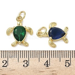 Латунные микро проложить кубического циркония подвески KK-L248-09G