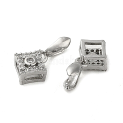 Покрытие стойки латунь микро паве прозрачный кубический цирконий ледоруб щепотка поручни KK-K340-32P