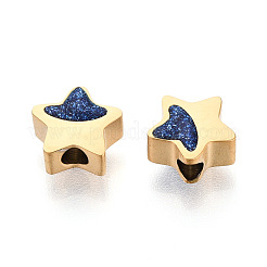 Бусины из нержавеющей стали 304 и эмали&nbsp;STAS-T074-17G