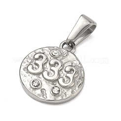 Pendentifs texturés en acier inoxydable 304&nbsp;STAS-A140-02P-3