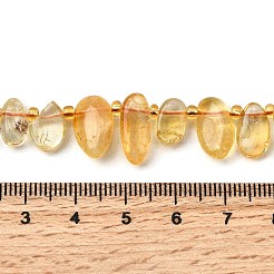 Природный цитрин бисер нитей G-Z091-A10