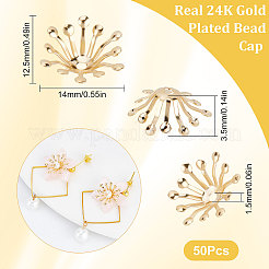 Шапочки и конусы для бусин KK-BBC0003-24