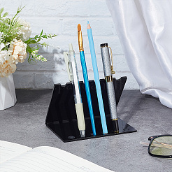 Держатель для акрилового карандаша и кисти для макияжа в форме буквы V AJEW-WH0314-480