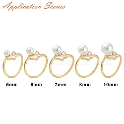 Бабочка из латуни с открытыми манжетами для чашек&nbsp;KK-E055-03G-01