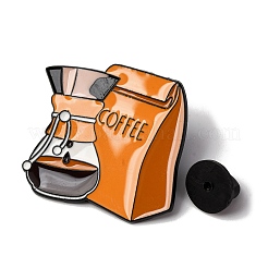 Эмалевая булавка с кофейной тематикой JEWB-P050-01B-EB