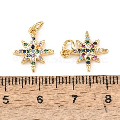 Латунные микро проложить кубического циркония подвески KK-F919-09A-G