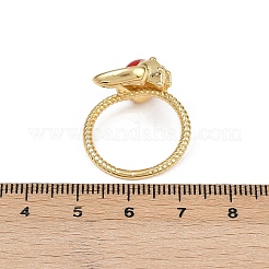 Латунные микро проложить манжеты кольца кубического циркония RJEW-C139-08G