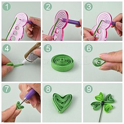 6 colori quilling strisce di carta&nbsp;DIY-J001-5mm-39cm-A